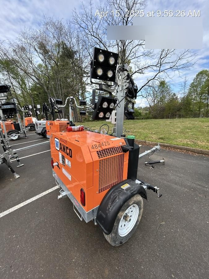 2024 Wanco WLTT-4MM4K Diesel, Mitsubishi L2E, 9.0HP @1800 rpm, Deep Sea Controller, Shore Power Plug, Auto Start, (4) 350W LED Floodlights, 4kW Generator, 60 Gal Fuel Tank, 2" Ball, T3