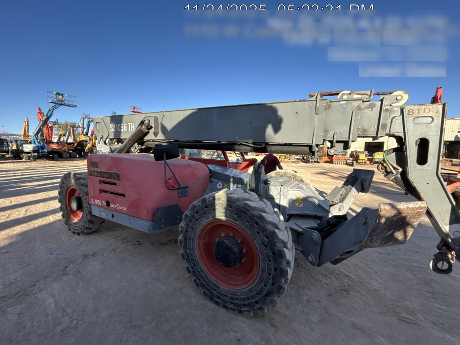 2018 Skyjack SJ1056 TH Skyjack 1056 TH Telehandler w/Open ROPS, Work Lights/Beacon, Solid Tires, 60" Carriage and Forks