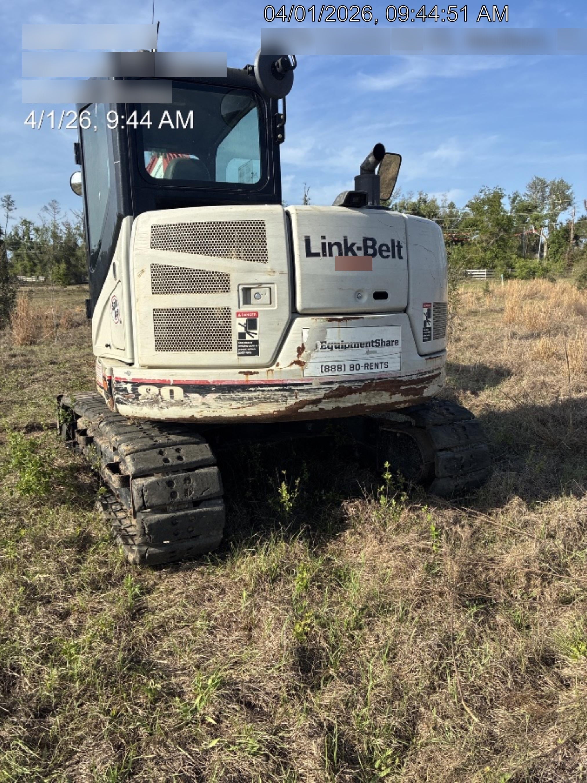 2020 Link-Belt 80X3EX EXC, 7'2" ARM, 17.7" RT, MFH(PJ)