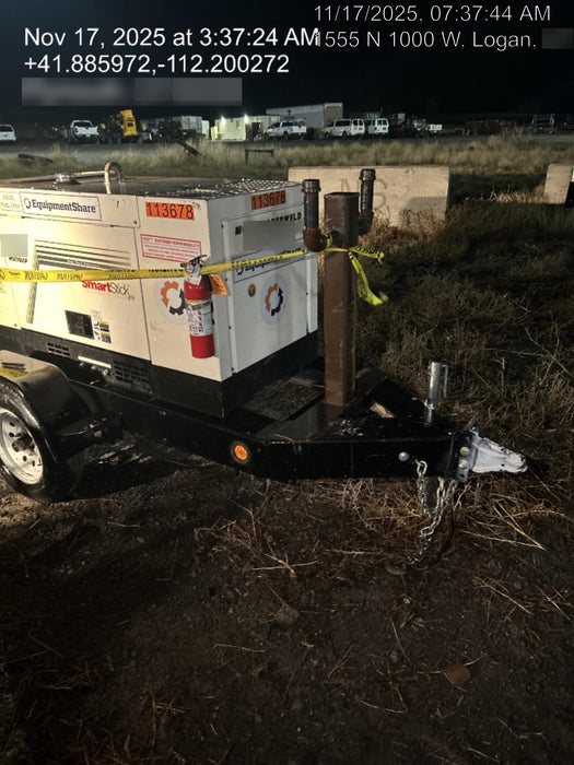 2020 Multiquip DLW400ESA4 400 amp Welder, 14kW, 120/240V, T4F Kubota, Trailer