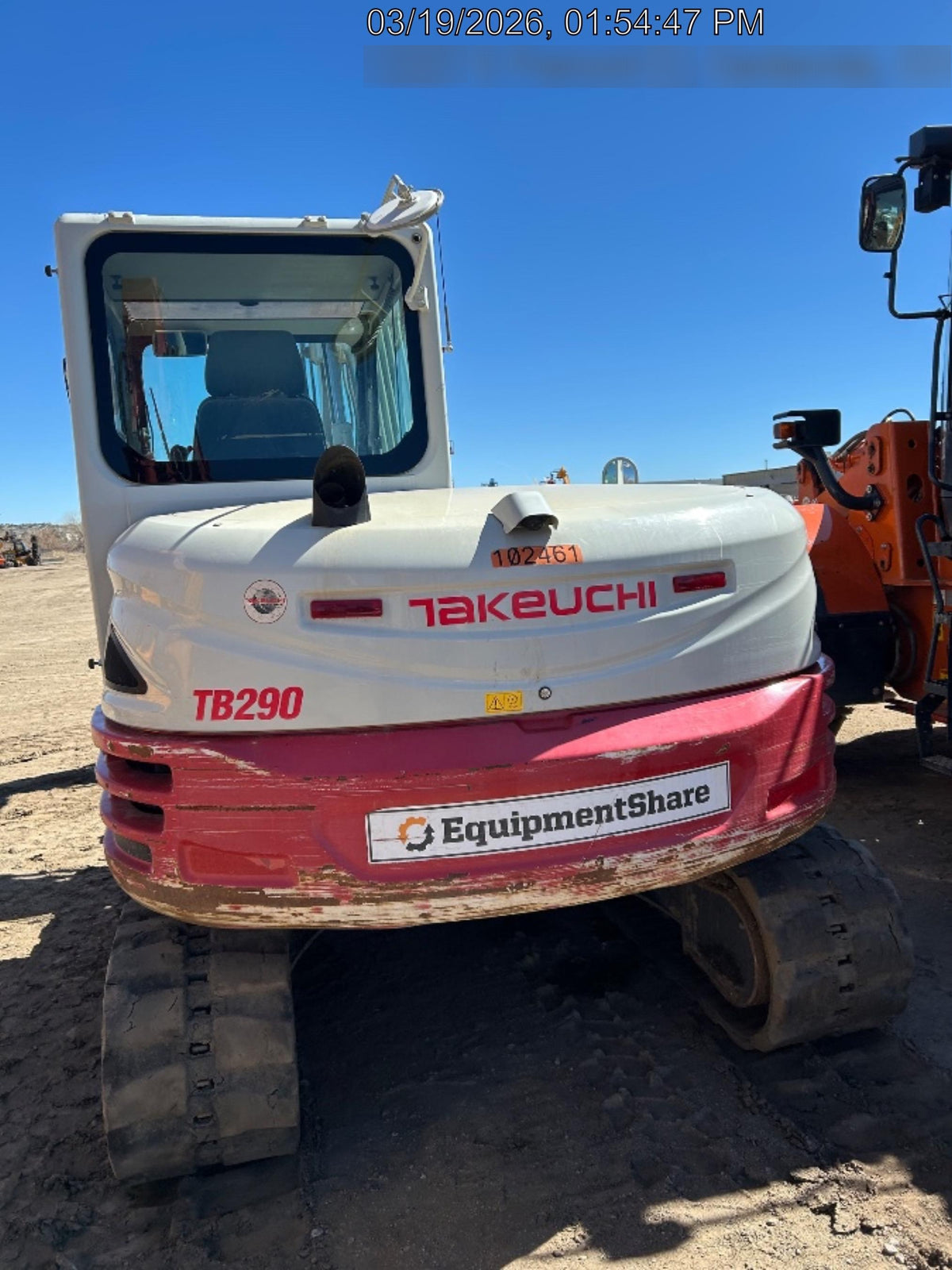 2020 Takeuchi TB290C Cab/Heat/Air, Rubber Tracks, Manual TAG QC