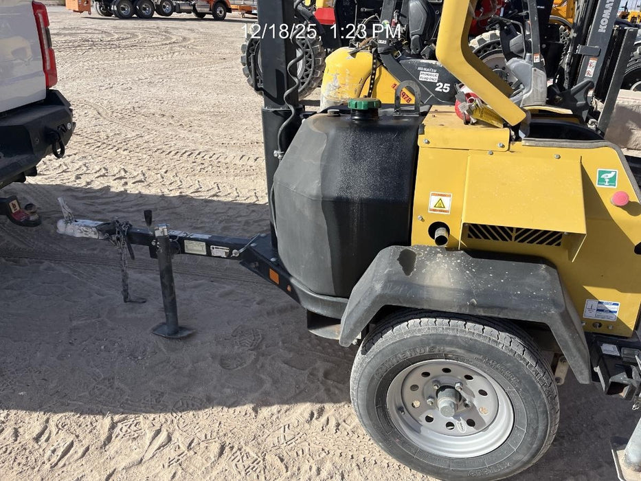 2022 Allmand NLV3GR (4) LED Light Fixture 350W, 23' Vertical Mast, 3kW Prime, Towable, Deep Sea L401, Leveling Jacks, Yanmar T4F 5.8hp