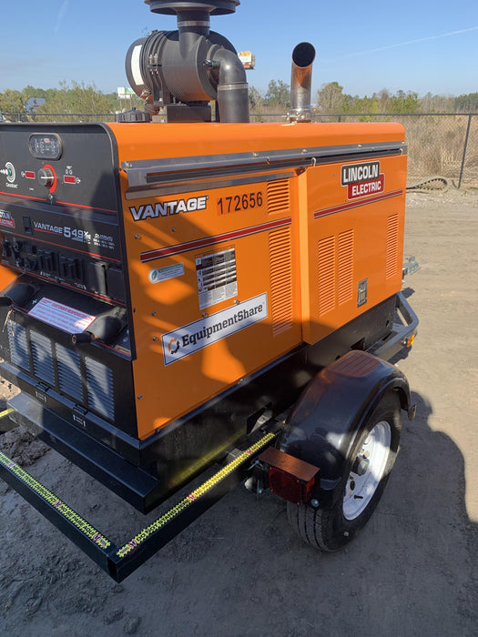 2021 Lincoln Electric Vantage 549X Ready Pak 3, ORANGE (includes trailer, cable rack, fender light kit)