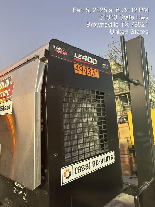 2025 Lincoln Electric LE400 Diesel, Kubota V1505, 22 HP, Trlr, Cable Rack, Light Kit, ES Decals, T3