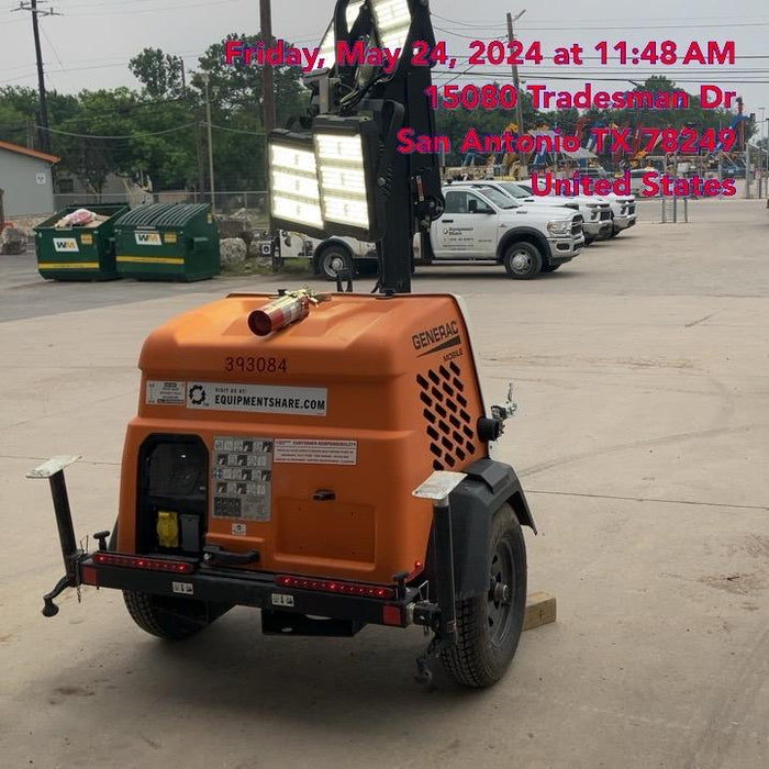 2024 Generac MLT2 Diesel, Flex Switch 120V Input, Powerzone Controller, 
(4) 320W LED Lights, 4kW Generator, 39.9 Gal Fuel Tank, 2" Ball, T3