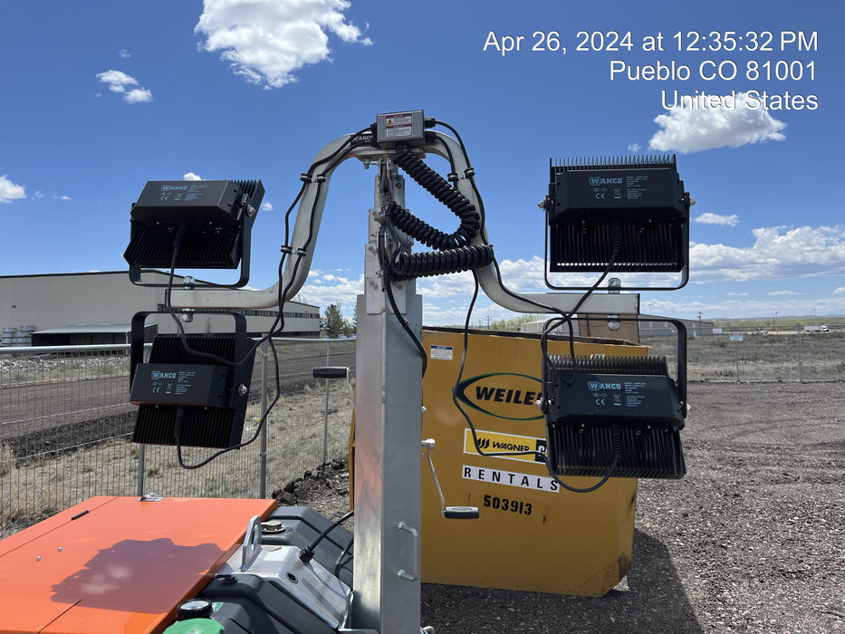 2023 Wanco WLTT-4MM4K Diesel, Deep Sea Controller, Shore Power Plug, Auto Start, (4) 350W LED Floodlights, 4kW Generator, 60 Gal Fuel Tank, 2" Ball, T3