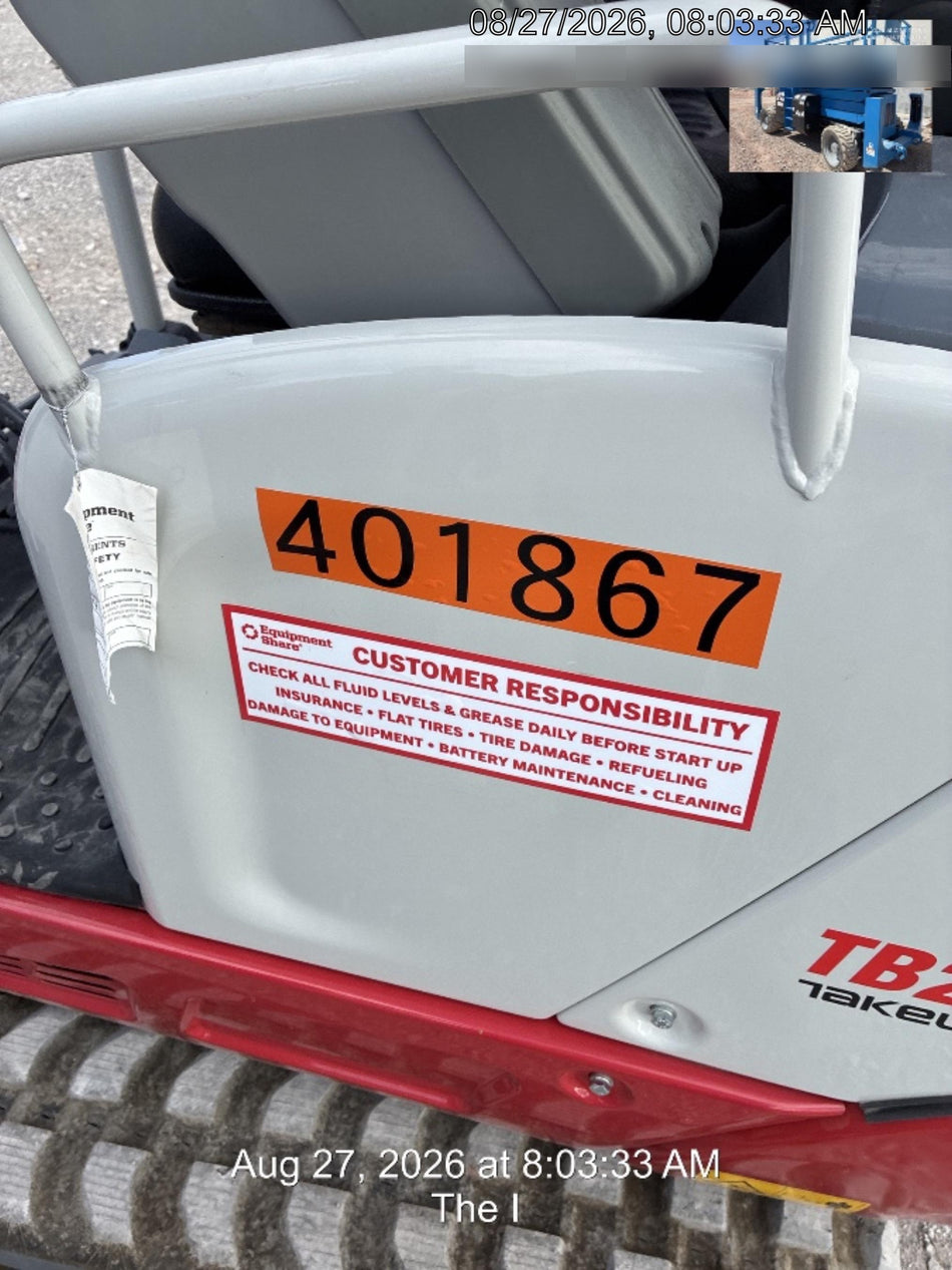 2024 TAKEUCHI TB216R