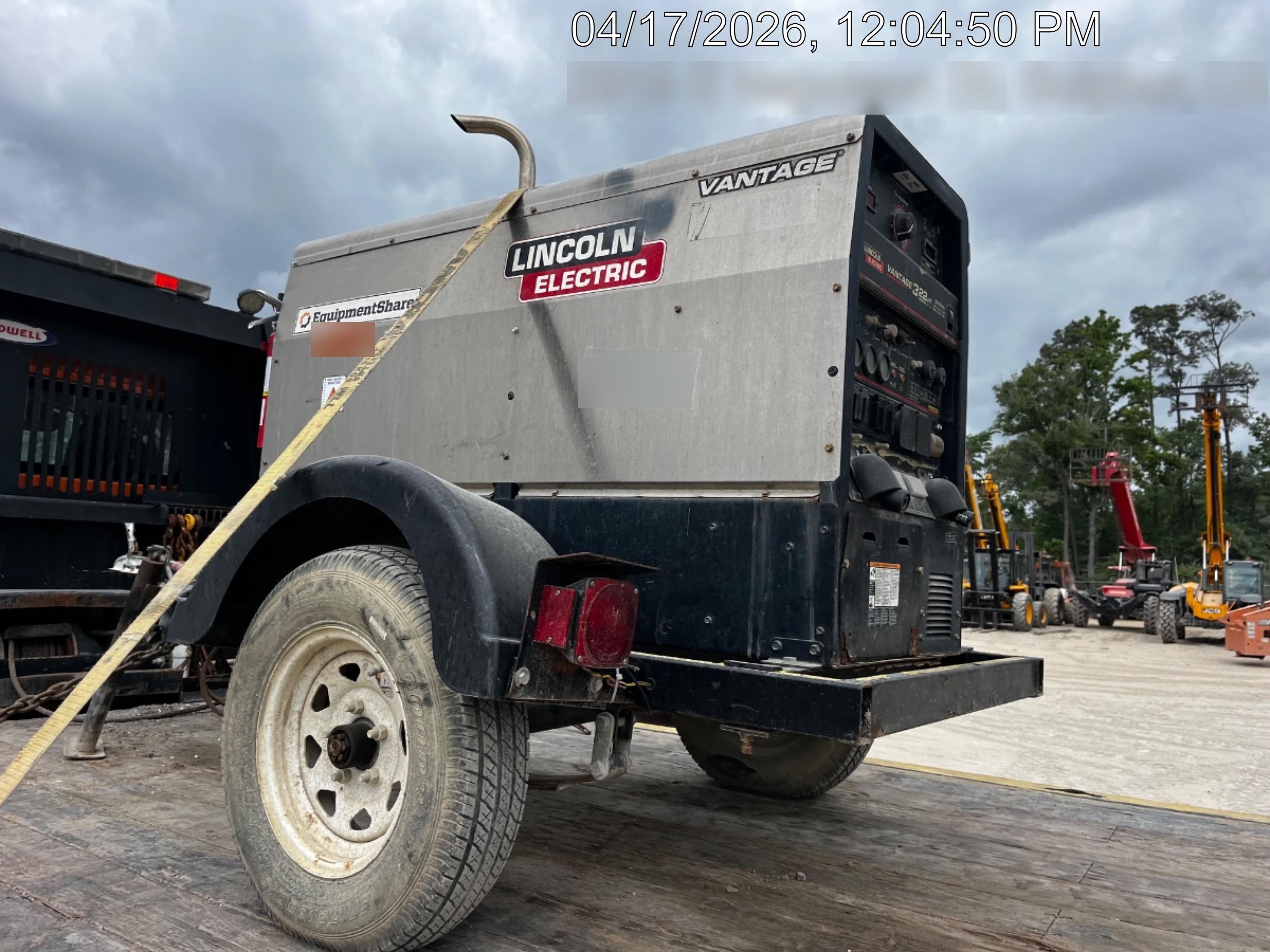 2020 Lincoln Electric Vantage 322 Welder Ready-Pak 3, w/ GPS & Decals (includes trailer, cable rack, fender light kit)