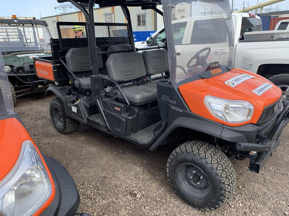 2022 Kubota RTV-X1140W-H Plastic Canopy, Windshield Acrylic Clear, LED Strobe Light, Wire Harness Kit, Back up Alarm