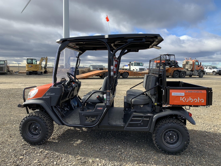 2022 Kubota RTV-X1140W-H Plastic Canopy, Windshield Acrylic Clear, LED Strobe Light, Wire Harness Kit, Back up Alarm