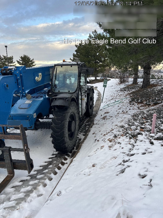 2019 Genie GTH-844 Cab/Heat/AC, Solid RT Tires, LED Work Lights, Beacon 60" QA Carriage, 48" Forks