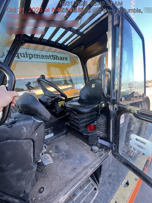 2018 JCB 510-56 JCB 510-56 Telehandler 74 HP w/CAB/HVAC, Beacon, Worklights, Aux Hydraulics, Solid Tires, 60" Carriage/Forks