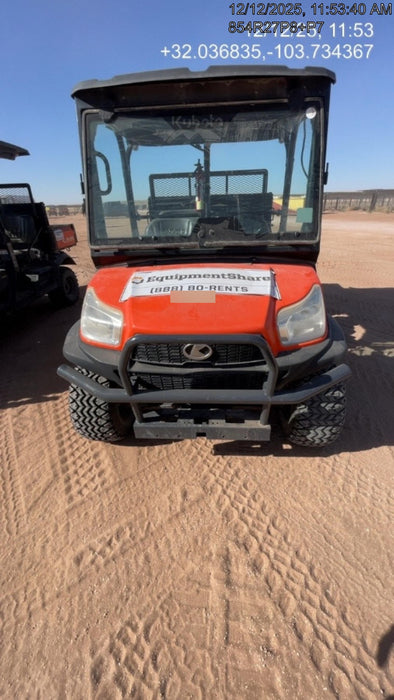 Kubota RTV-X1140W-H Kubota RTVX1140WH 4wd Utility Cart, LED Strobe, Windshield Tempered Glass, Pastic Canopy, Wire Harness Kit, Backup Alarm
