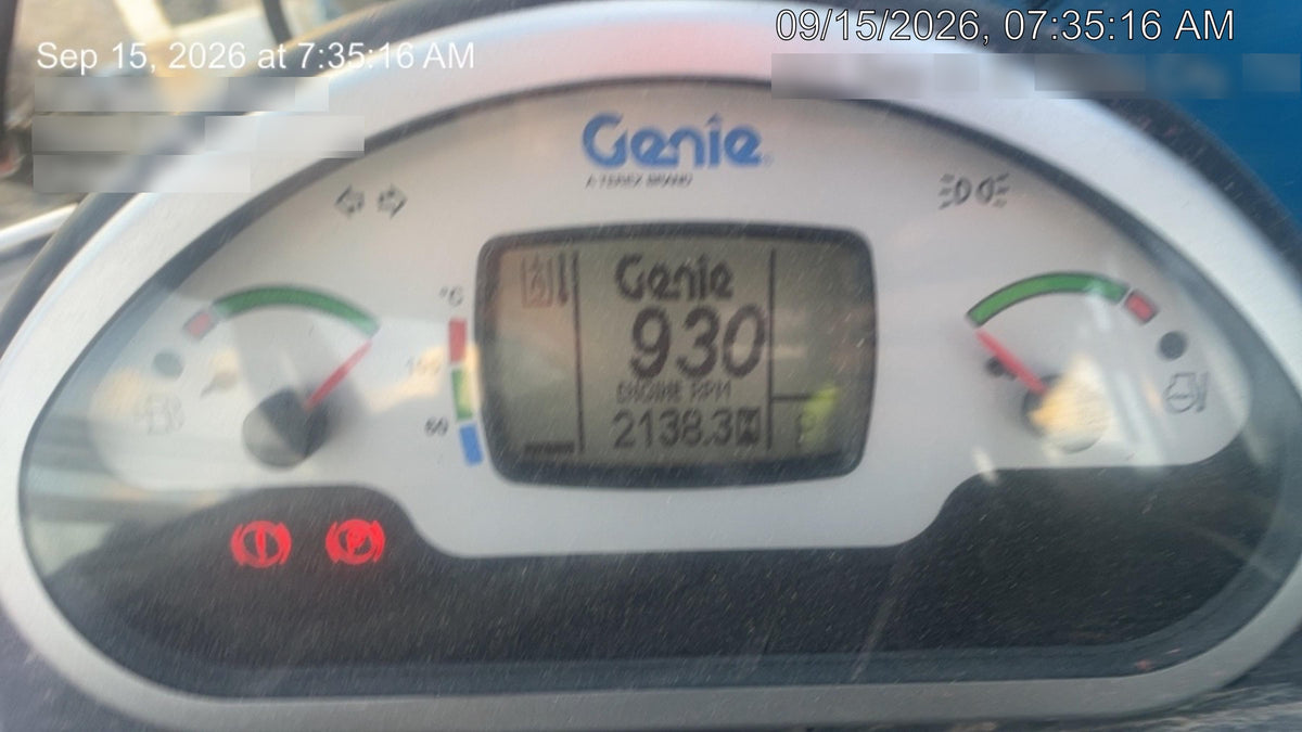 2020 Genie GTH-5519 Cab/Heat/Air, Solid Tires, Work Lights, Beacon, Aux Hydraulics, Back up Alarm w/48" Carriage, 48" Forks