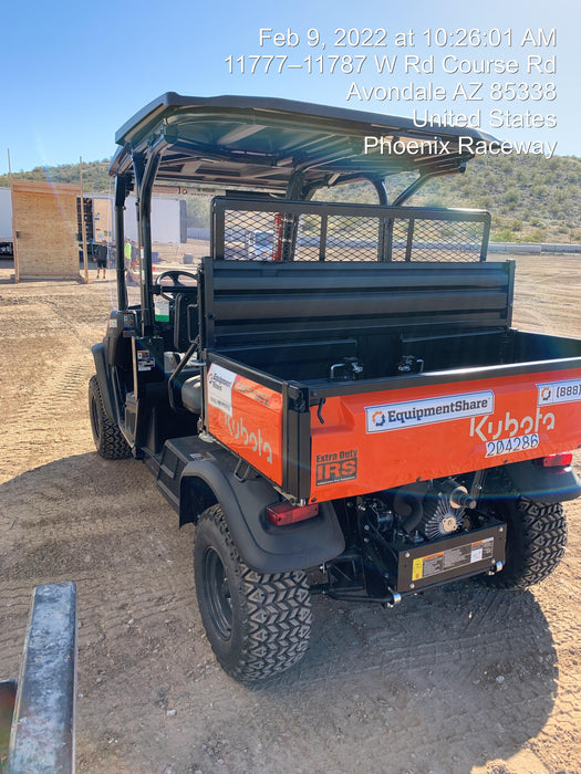 2022 Kubota RTV-X1140W-H Plastic Canopy, Windshield Acrylic Clear, LED Strobe Light, Wire Harness Kit, Back up Alarm