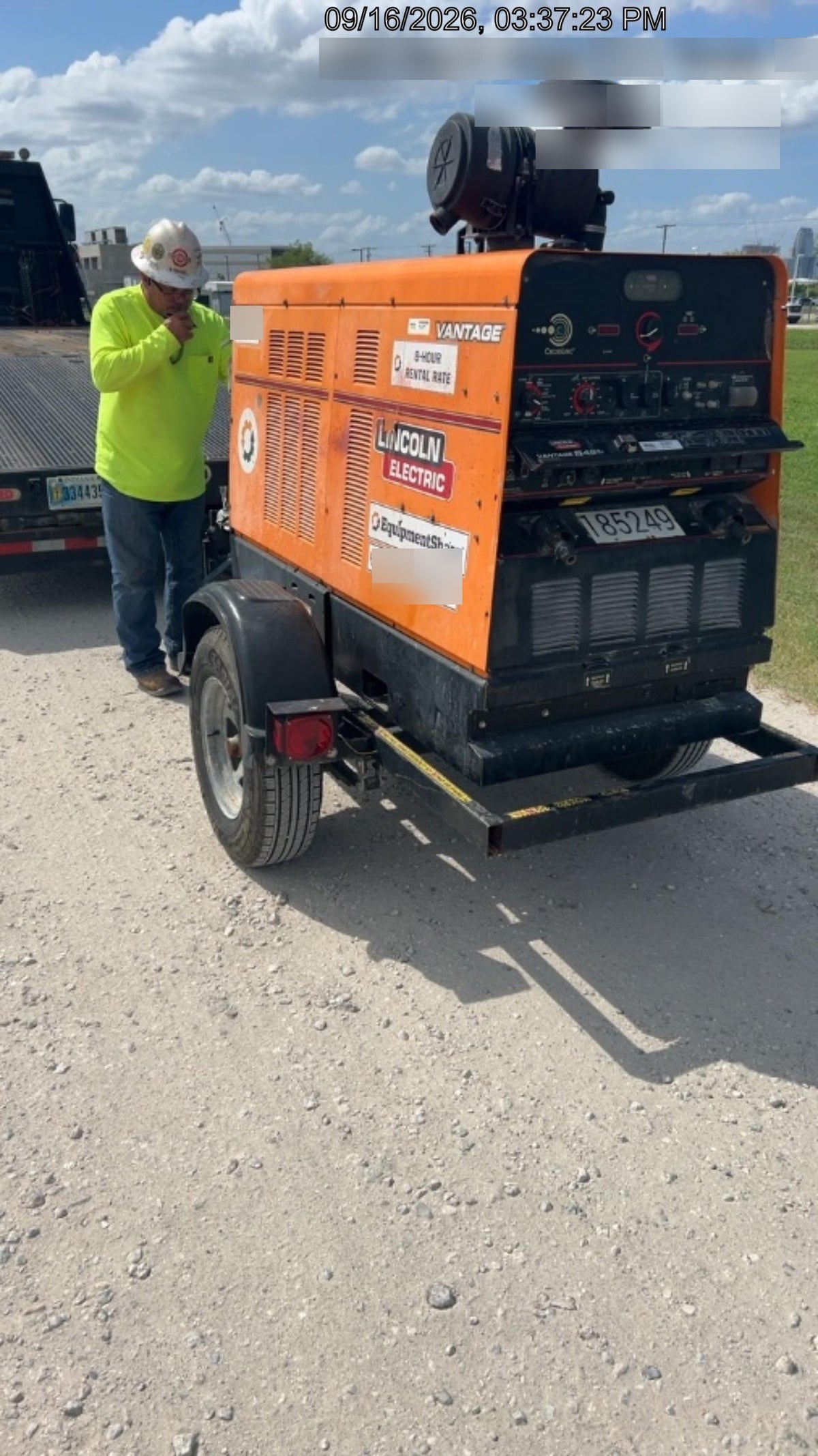 2021 Lincoln Electric Vantage 549X Ready Pak 3, ORANGE (includes trailer, cable rack, fender light kit)