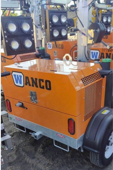 2023 Wanco WLTT-4MM4K Diesel, Deep Sea Controller, Shore Power Plug, Auto Start, (4) 350W LED Floodlights, 4kW Generator, 60 Gal Fuel Tank, 2" Ball, T3