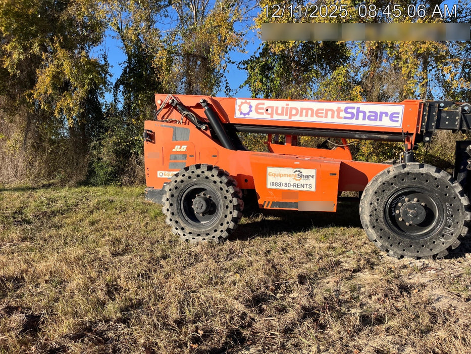 2018 Skytrak 10054 Skytrak 10054 10K Telehandler w/Open ROPS Solid Tires, LED Work Lights, Rotating Beacon, 60" Carriage/60" Forks