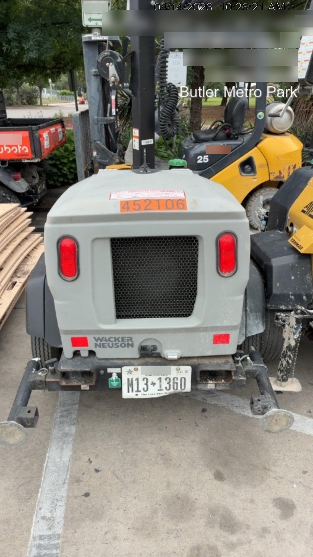 2024 Wacker Neuson LTT4 Diesel, Kohler KDW702, Deep Sea Controller, Auto Start, LED 320W, Bypass Outlet, T3