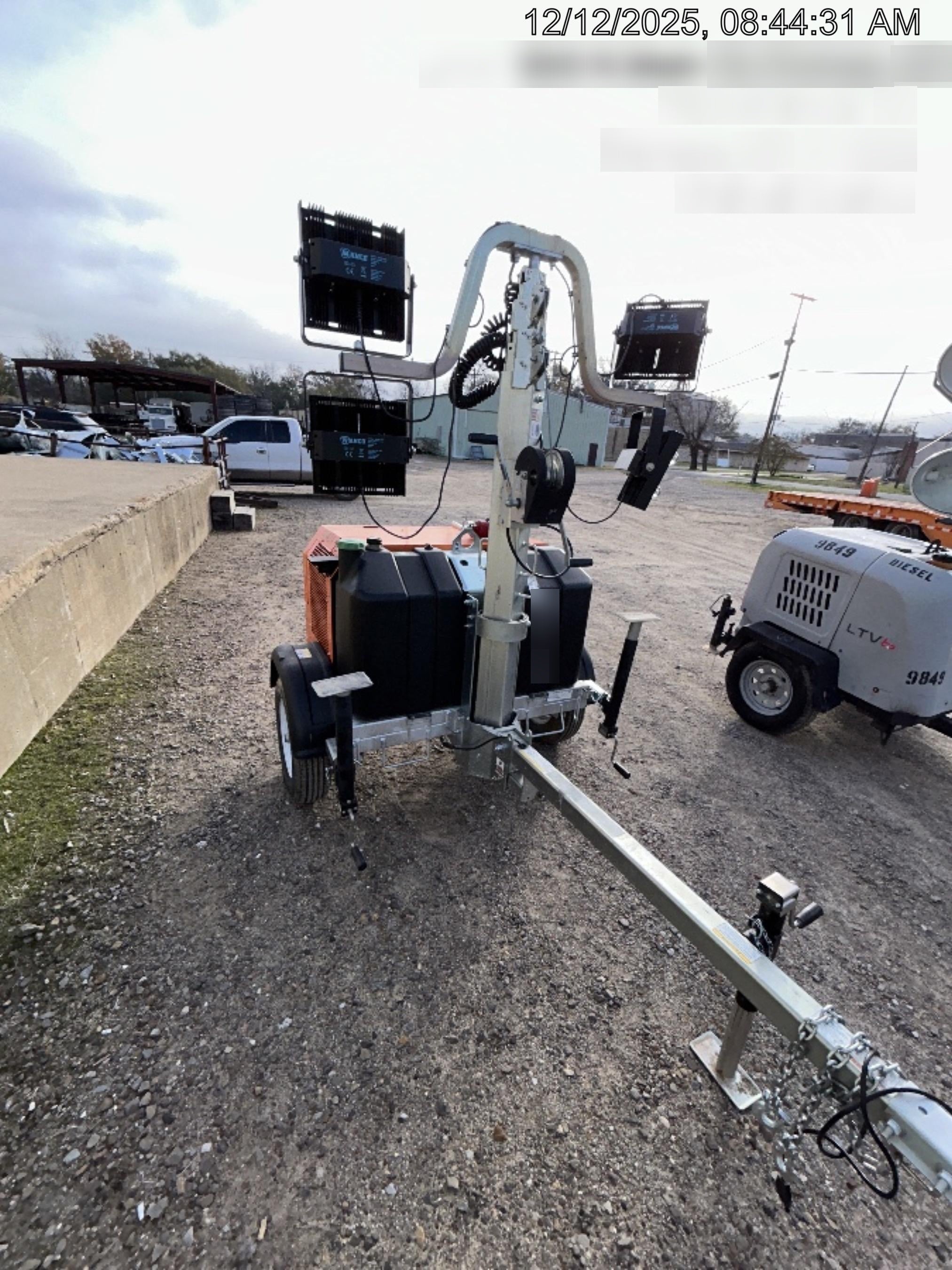 2024 Wanco WLTT-4MM4K Diesel, Mitsubishi L2E, 9.0HP @1800 rpm, Deep Sea Controller, Shore Power Plug, Auto Start, (4) 350W LED Floodlights, 4kW Generator, 60 Gal Fuel Tank, 2" Ball, T3