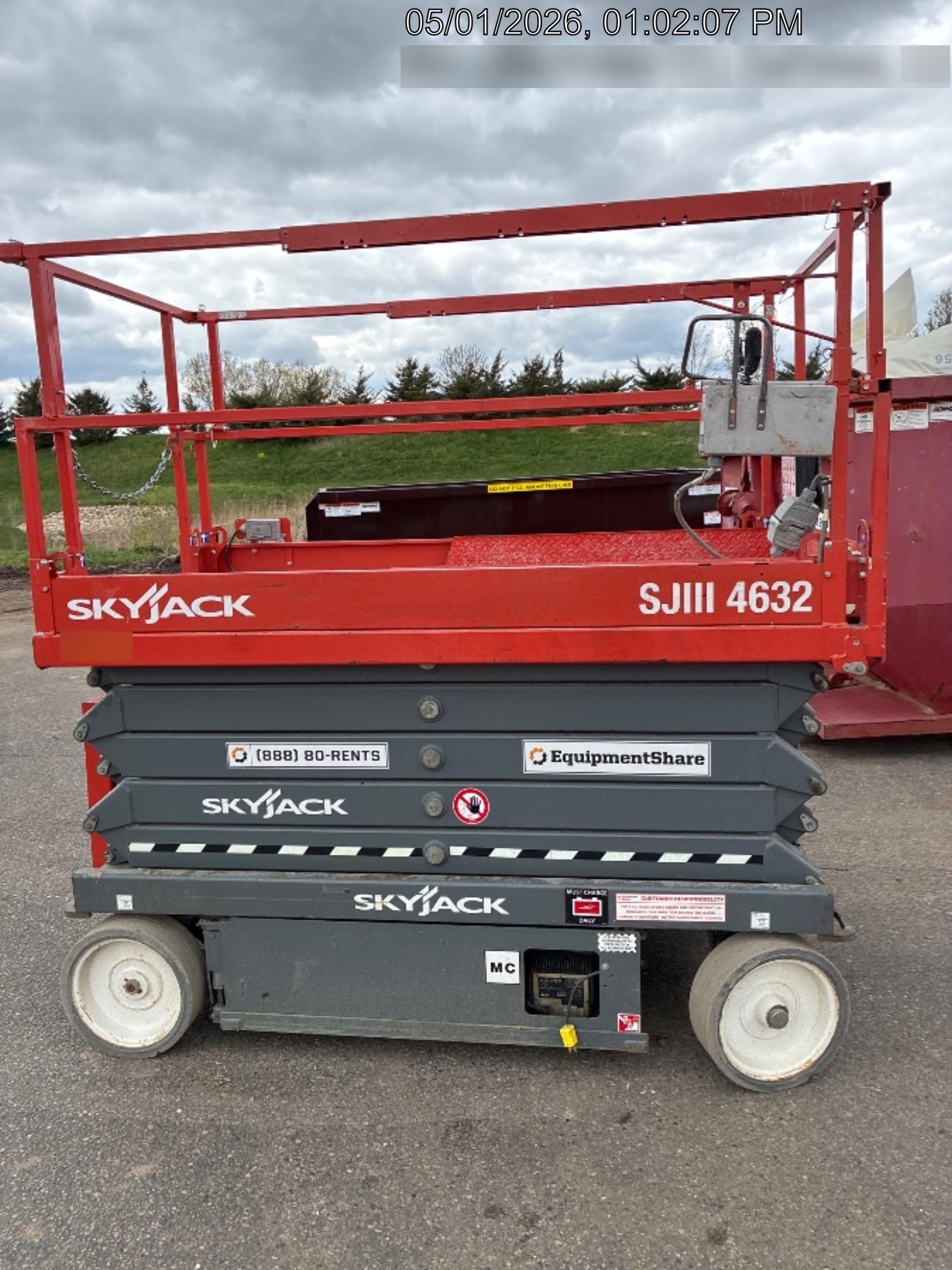 2018 Skyjack SJIII-4632 Standard Rental Specs