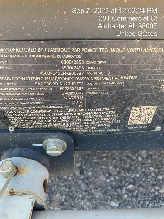 2022 ATLAS COPCO PAC F88 PD-S