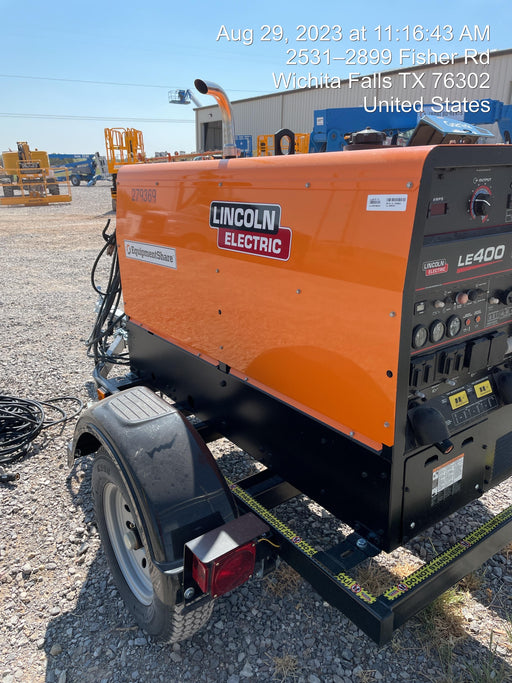 2022 Lincoln Electric LE400 Kubota V1505, Trlr, Cable Rack, Light Kit, ES Decals, T3