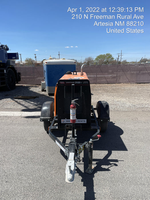 2021 Lincoln Electric Vantage 322 Vantage 322 Ready Pak 3 w/ Telematics & Decals, ORANGE (includes trailer, cable rack, fender light kit)