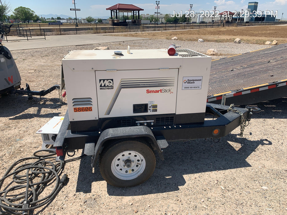 2020 Multiquip DLW400ESA4 400 amp Welder, 14kW, 120/240V, T4F Kubota, Trailer