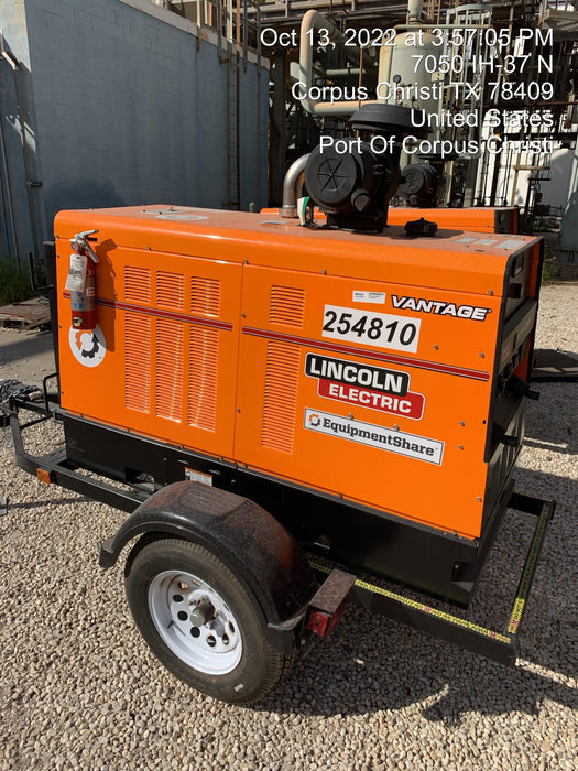 2022 Lincoln Electric Vantage 549X Crosslink Technology, Trailer Mounted