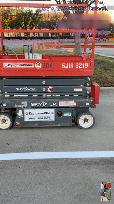 2016 Skyjack SJIII-3219 Skyjack SJ3219 Scissor Lift