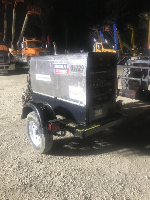2019 Lincoln Electric Vantage 322 Welder Ready-Pak 3, Two wheel trailer, Fender and Light kit, Cable Rack