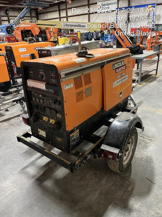 2021 Lincoln Electric Vantage 322 Vantage 322 Ready Pak 3 w/ Decals, ORANGE (includes trailer, cable rack, fender light kit) NO Telematics