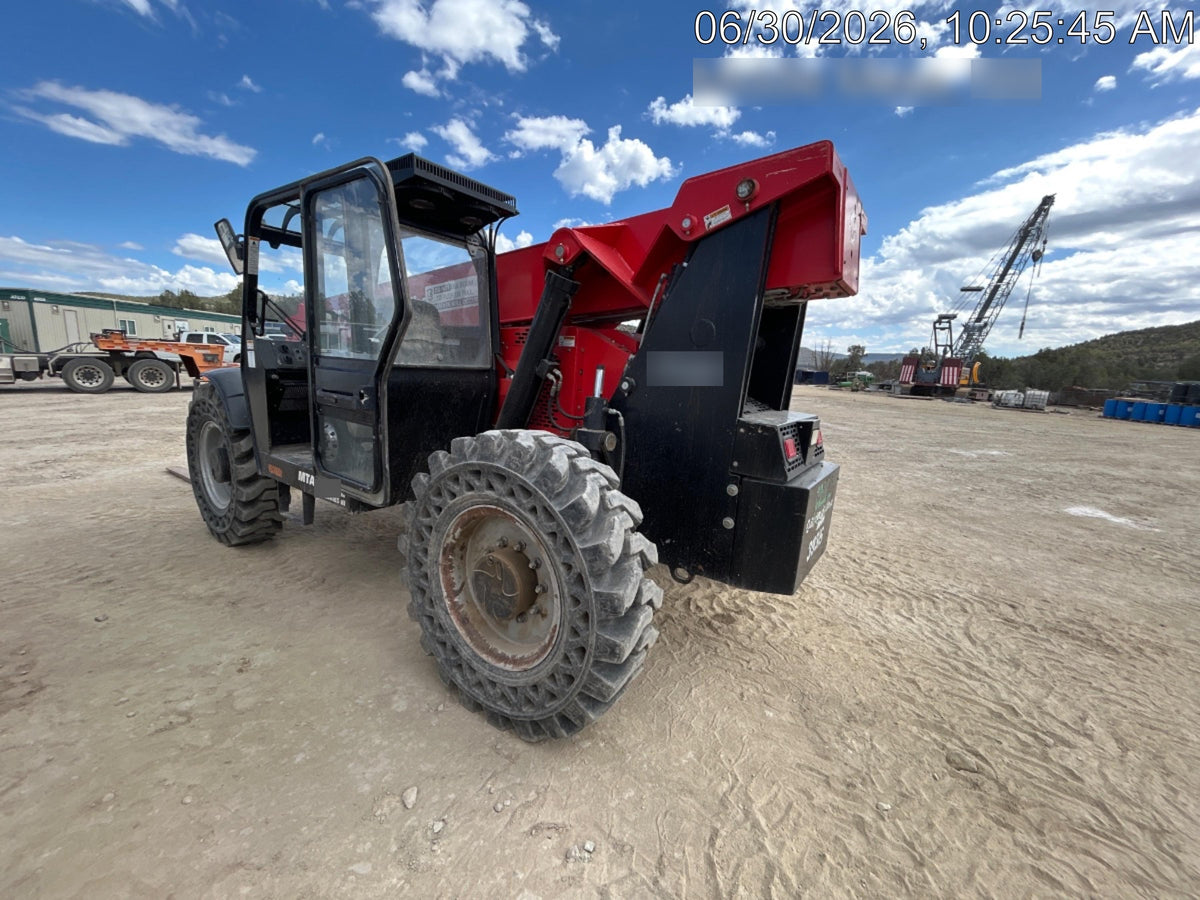2019 Manitou MTA12042 120hp T4F, Cab/Heat/Air, Cab and Boom LED work lights, Auxiliary Hydraulics, Solid Tires, Amber strobe, Lift Hook 66" Carriage, 60" Forks