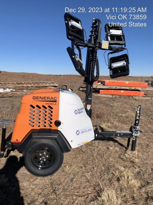 2023 Generac MLT2 Diesel, Flex Switch 120V Input, Powerzone Controller, (4) 320W LED Lights, 4kW Generator, 39.9 Gal Fuel Tank, 2" Ball, T3