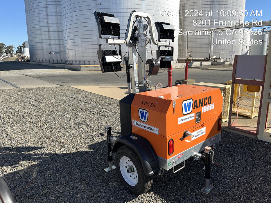 2024 Wanco WLTT-4MM4K Diesel, Deep Sea Controller, Shore Power Plug, Auto Start, (4) 350W LED Floodlights, 4kW Generator, 60 Gal Fuel Tank, 2" Ball, T3