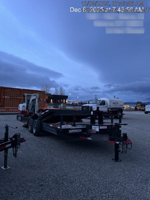 2024 TEXAS PRIDE TRAILERS 21' Lowboy Gravity Tilt Bed 14K Bumper Pull Trailer