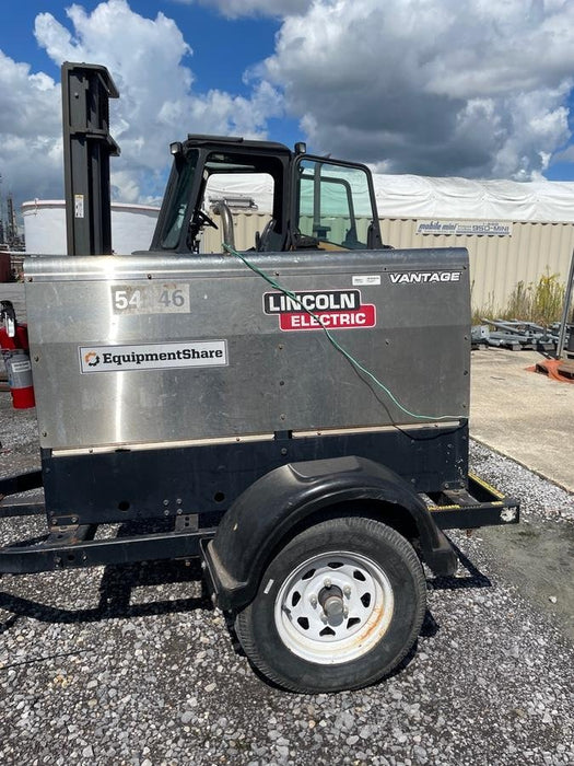 2019 Lincoln Electric Vantage 322 Welder Ready-Pak 3, Two wheel trailer, Fender and Light kit, Cable Rack