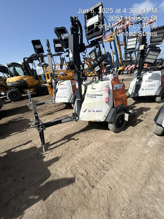 2023 Generac MLT2 Diesel, Flex Switch 120V Input, Powerzone Controller, 
(4) 320W LED Lights, 4kW Generator, 39.9 Gal Fuel Tank, 2" Ball, T3