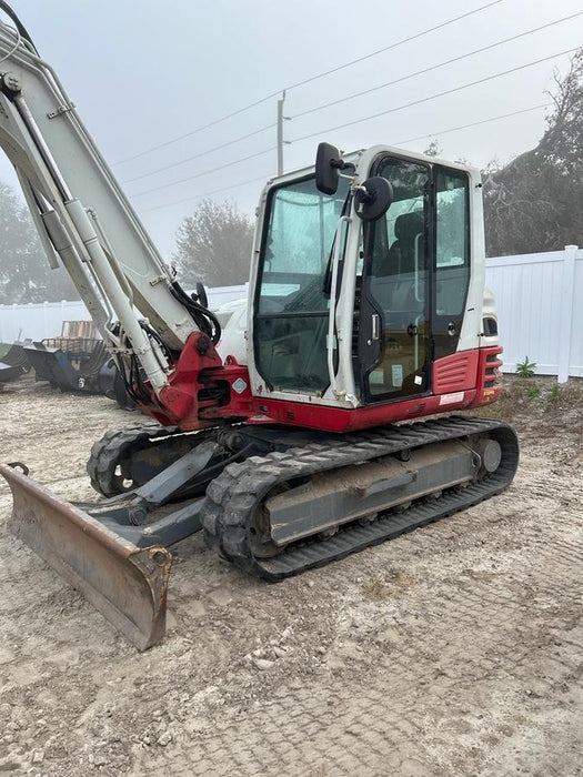 2019 Takeuchi TB290 Cab, AC, Rubber Tracks, Dozer Blade, Travel Alarm, Control Pattern Change Valve, Auxiliary Hydraulics w/18" Quick Coupler Bucket with teeth, 6.2 cu. ft. capacity/24" Quick Coupler Bucket with teeth, 8.6 cu. ft. capacity/36" Quick Coupler Bucket with teeth, 13.4 cu. ft. capacity, Quick Coupler, Hydraulic Thumb Installed