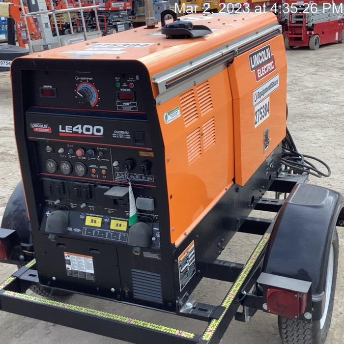 2022 Lincoln Electric LE400 Kubota V1505, Trlr, Cable Rack, Light Kit, ES Decals, T3