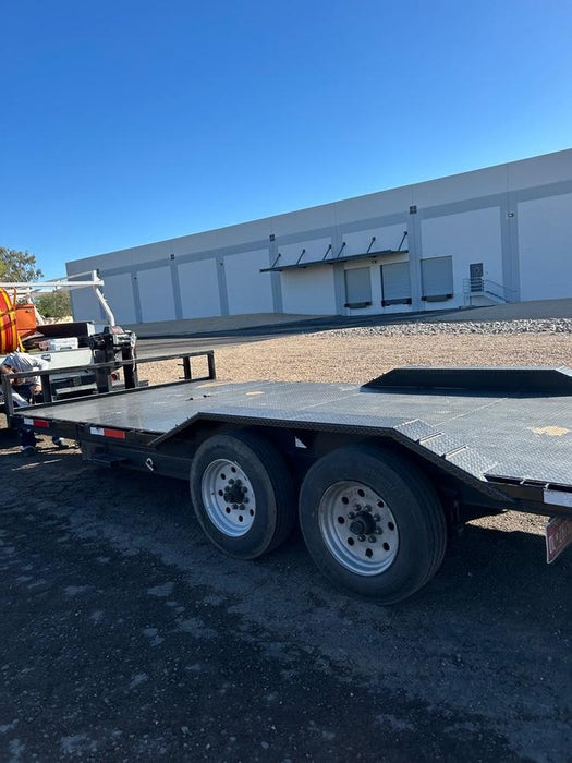 2025 TEXAS PRIDE TRAILERS 21' Lowboy Gravity Tilt Bed 14K Bumper Pull Trailer