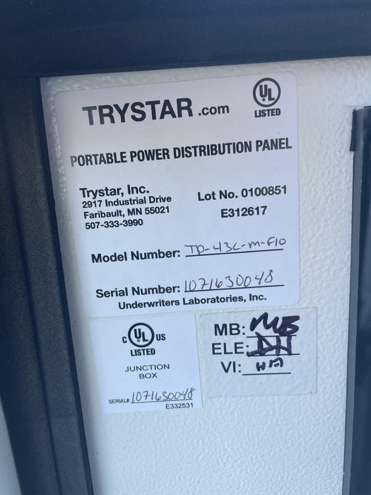 2020 TRYSTAR Tuff Panel 400A