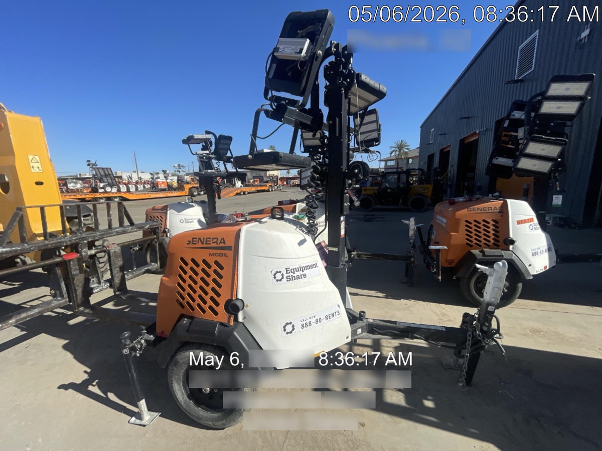 2023 Generac MLT2 Diesel, Flex Switch 120V Input, Powerzone Controller, 
(4) 320W LED Lights, 4kW Generator, 39.9 Gal Fuel Tank, 2" Ball, T3