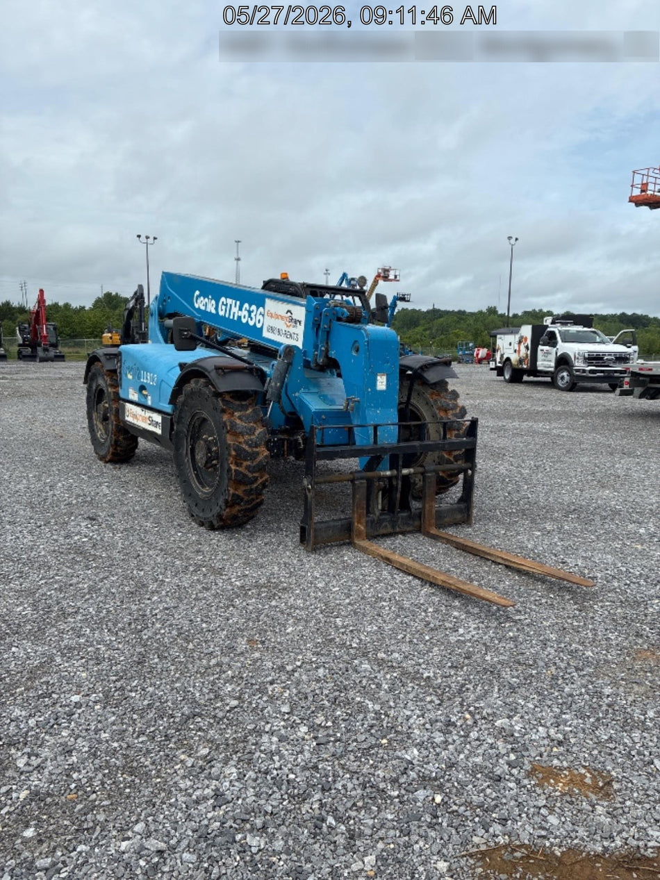 2018 Genie GTH-636 Genie GTH-636 w/Open ROPS, Solid Tires, Work Light/Beacon, 48" Carriage and Forks