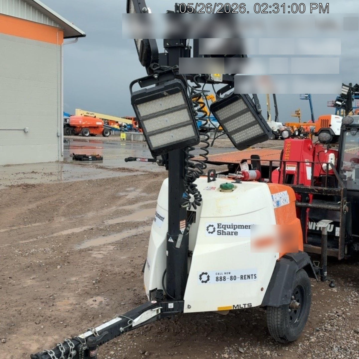 2023 Generac MLT2 Diesel, Flex Switch 120V Input, Powerzone Controller, (4) 320W LED Lights, 4kW Generator, 39.9 Gal Fuel Tank, 2" Ball, T3