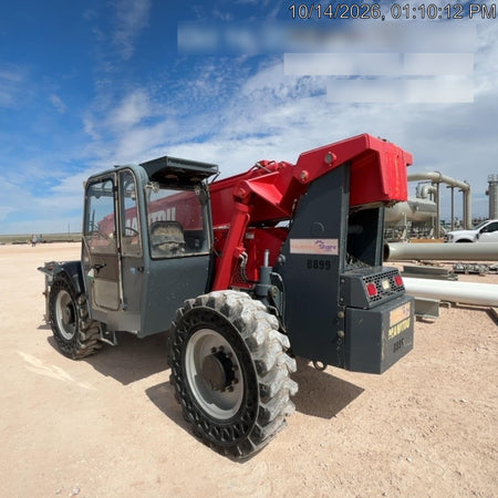 2018 Manitou MTA10055 Manitou MTA 10055 (open ROPS) w/Cab/Heat/AC, Work Lights/Strobe, Aux Hyd, Solid Tires, Lift Hook, 66" Carriage, 60" Forks