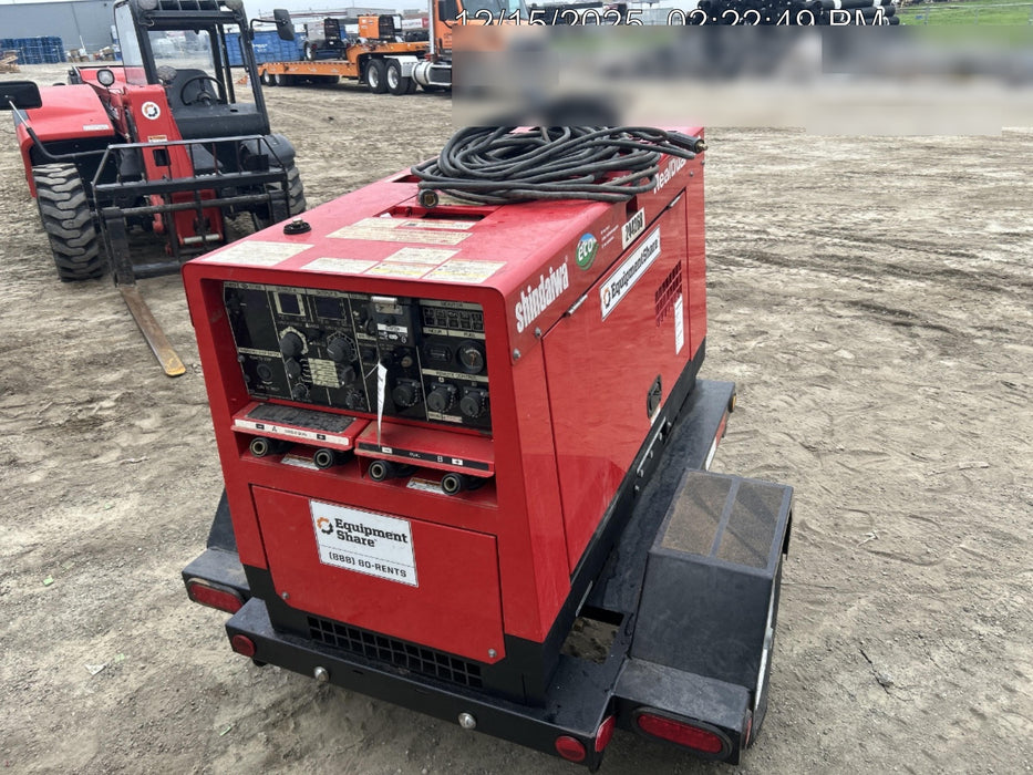 2022 Shindaiwa DGW400MDL Kubota D902 Engine, 23 HP, Dual Op Welder, Wire, Arc, Droop Stick, Tig, and CC Stick Functionality, Simulphase, 3 Phase and 1 Phase Gen Output, Single Axle NB Trlr, Slr Trckl Chrg 12V 12W, Fire Ext
