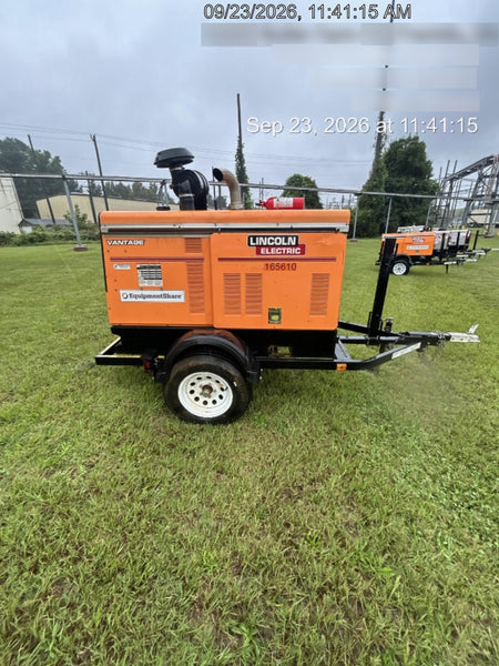 2021 Lincoln Electric Vantage 549X Ready Pak 3, ORANGE (includes trailer, cable rack, fender light kit)