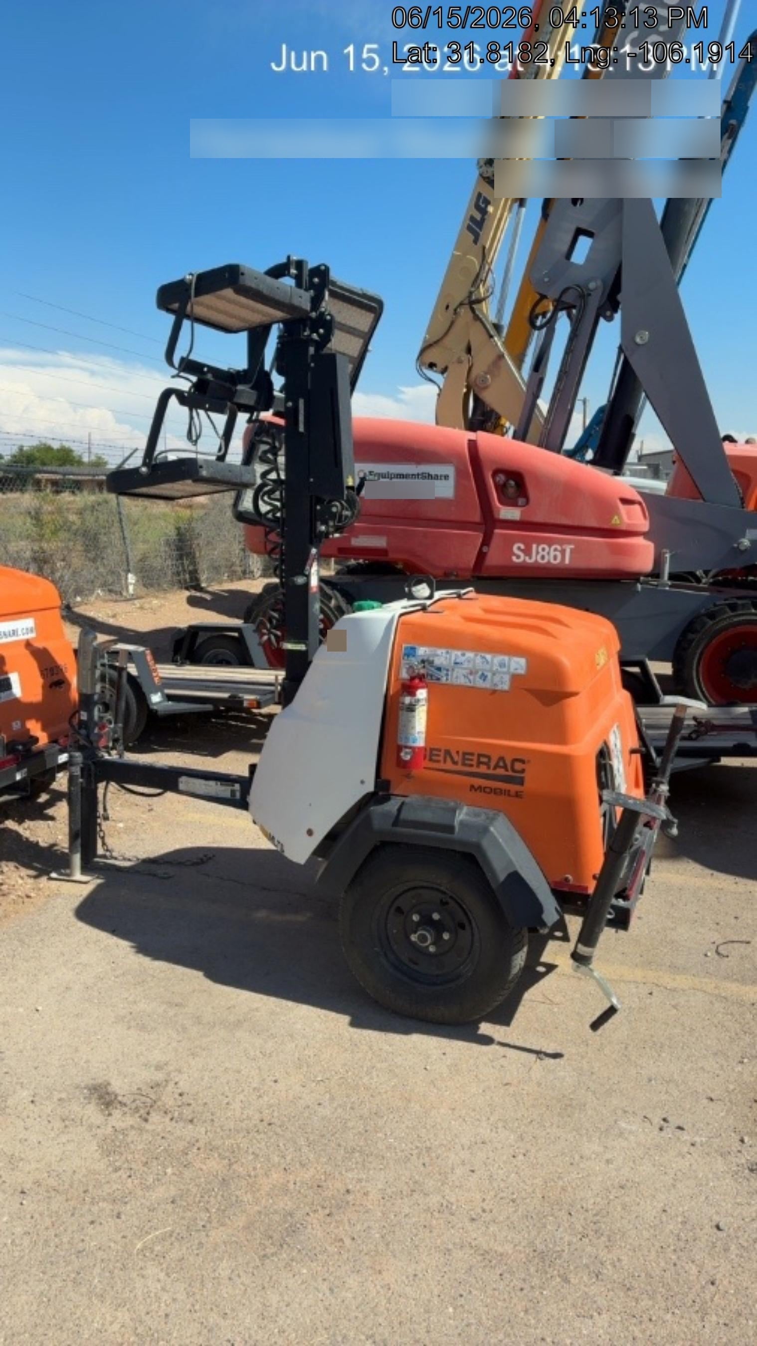 2024 Generac MLT2 Diesel, Flex Switch 120V Input, Powerzone Controller, 
(4) 320W LED Lights, 4kW Generator, 39.9 Gal Fuel Tank, 2" Ball, T3